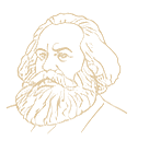 马克思素描线稿头像